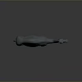 3D Rendered Camel Sculpture With Single Hump And Smooth Gray Surface On Dark Background