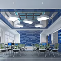 Modern Classroom Drone Technology Classroom 3d model