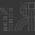 Municipal Road Layout With Curved Paths Straight Lanes And Urban Blocks Design