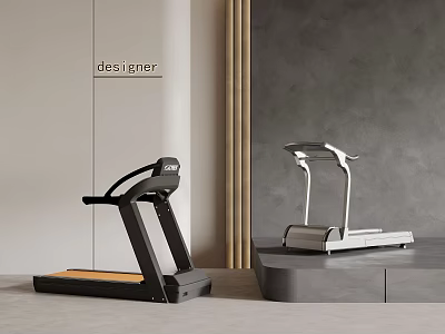 Contemporary Sports Equipment Treadmill Two Styles With Modern Design For Home Gym 3d model