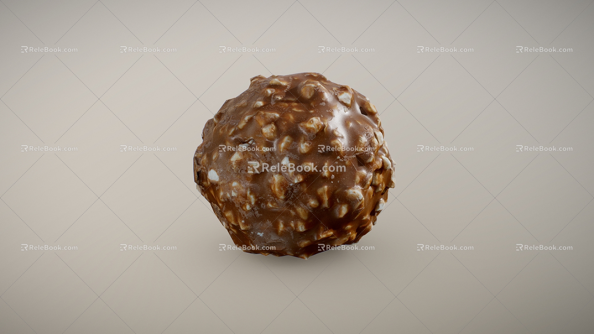 Chocolate Ball Ferrero Chocolate Ball Hazelnut Chocolate Chocolate Dessert 3d model