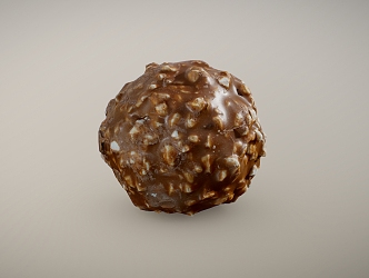 Chocolate Ball Ferrero Chocolate Ball Hazelnut Chocolate Dessert 3d model