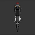 Classic Vintage Motorcycle With Round Headlight Single Seat And Sleek Body Lines