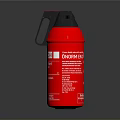Red Portable Household Fire Extinguisher For Home Safety And Emergency Use