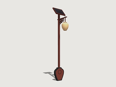 Street lamp high pole lamp rural street lamp landscape lamp 3d model