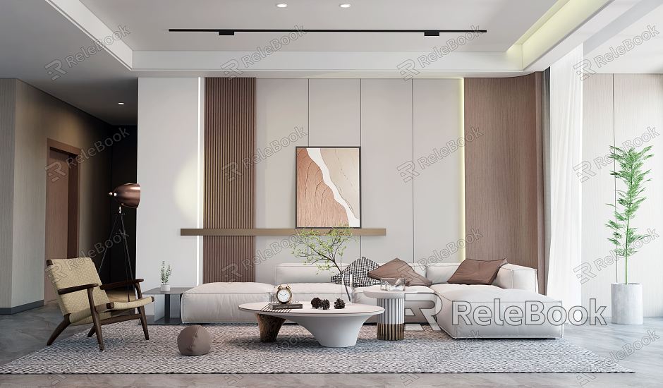 modern living room model