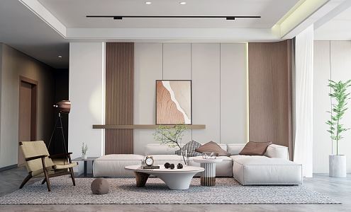 modern living room 3d model