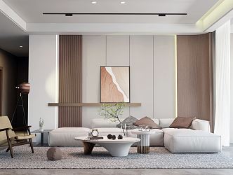 modern living room 3d model