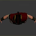 3D Render Of Roman Legionary In Traditional Armor With Red Cape And Plumed Helmet