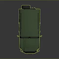 Green Military Off Road Vehicle With Rugged Design And Large Tires