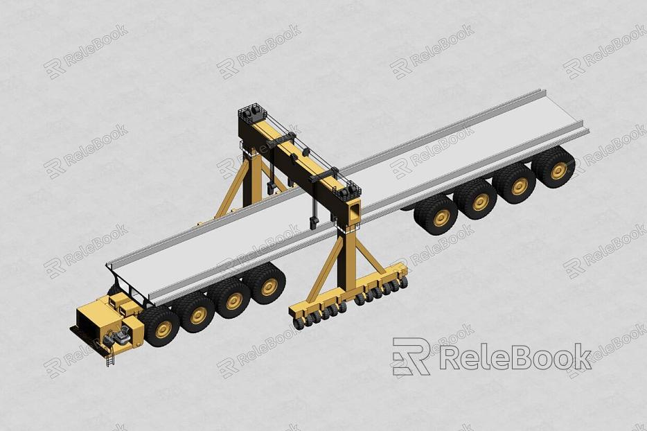 Bridge transport vehicle beam transport vehicle model