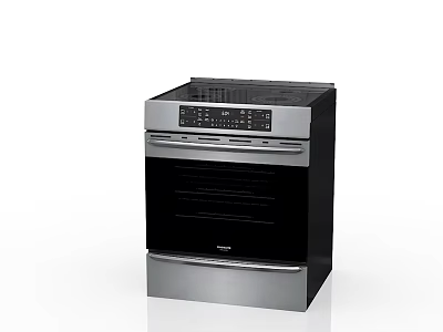 Modern Kitchen Appliance Electric Oven With Stainless Steel Design And Control Panel 3d model