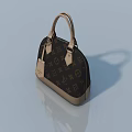 Luxury LV Classic Pattern Leather Handbag With Brown Design And Top Handles