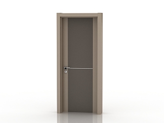 Modern solid wood door interior door 3d model