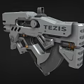 Science Fiction Gun Cyberpunk Gun Laser Gun High-tech Gun Future Gun Game Gun Low Face Number Low Model Simple Model Times Film and Television Level Realism 3d model