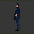 Modern Police Uniform Officer 3d model