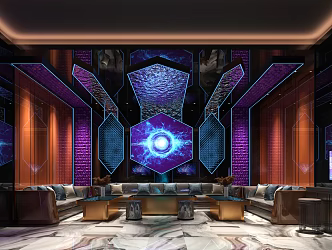 Modern KTV rooms 3d model
