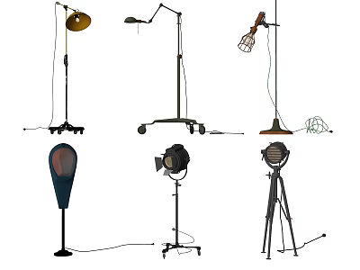 Various Styles Floor Lamps With Unique Designs For Modern Home Decor 3d model