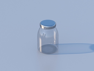 Drifting Bottle Old Medicine Bottle Empty Bottle 3d model