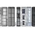 Modern Elevator Designs Featuring Glass And Metal Structures In Various Styles