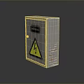 Sony Computer Power Supply Unit With Metal Casing Yellow Lightning Warning Symbol And Ventilation Grilles
