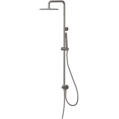 Modern Handheld Shower Head With Stainless Steel Fixed Rod And Flexible Hose 3d model