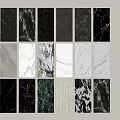 Variety Of Marble Pattern Wall Panels For Decoration 3d model