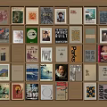 Colorful Books And Magazines Arranged On Wooden Shelves With Diverse Covers