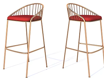 Restaurant Bar Chair 3d model