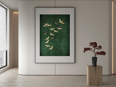 New Chinese Animal Painting Decorative Painting 3d model