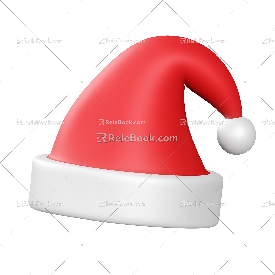 Christmas Hat Cartoon Christmas Hat 3d model