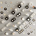 Modern Downlights and Spotlights in Various Black White Designs for Home Ceiling Lighting