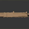 Copper Colored Military Missile Launch Vehicle With Wheeled Chassis Design