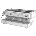 Professional La Marzocco Espresso Machine Stainless Steel Kitchen Appliance With Commercial Grade Design For Home Kitchen Use