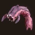 Mysterious Purple Pink Fantasy Creature With Spiked Body And Sharp Claws