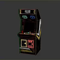 Vintage Arcade Machine With ARCADE Logo Joystick Buttons And Dual Speakers