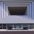 Zhengzhou International Chamber of Commerce Headquarters Office Building with Modern Geometric Facade and Glass Walls
