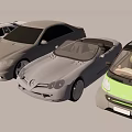 Different Car Models Featuring Sedan Convertible and Small Green Vehicle Design