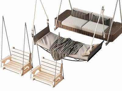 Modern Outdoor Swing Courtyard Swing Chair Hanging Chair Outdoor Rocking Chair model