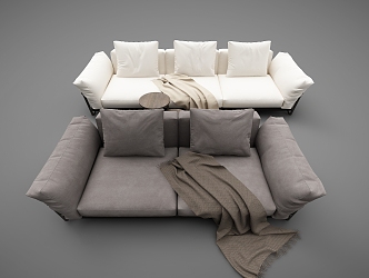 Modern Combination Sofa 3d model