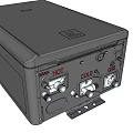 Black Gas Boiler Kitchen Appliance With Hot Cold Controls And Gauges