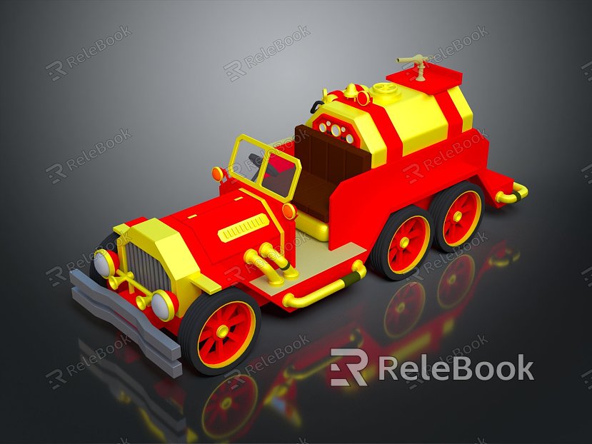 Modern toy car fire truck fire truck ambulance model