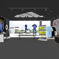 Modern Clothing Store Interior With Display Racks Mannequins And Assorted Apparel