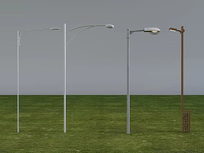 Outdoor Light High Pole Street Light Landscape Street Light Pole Lamp Post 3d model