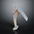 Durable Hardware Tool With Sharp Metal Blade And Wooden Handle For Agricultural Use