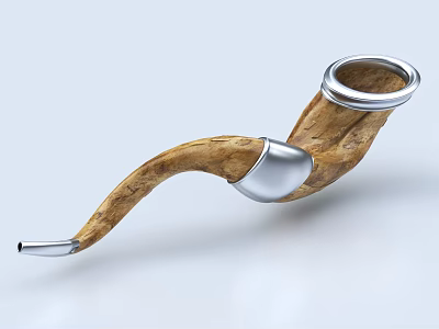Handmade Musical Instruments and Artistic Painting Supplies Including Brushes and Paints 3d model