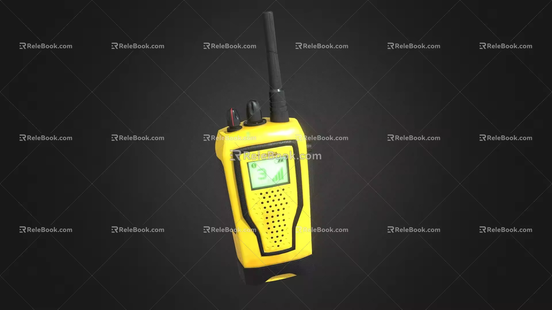 Modern intercom yellow intercom 3d model