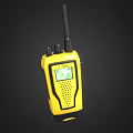 Modern intercom yellow intercom 3d model