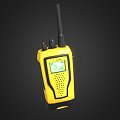 Modern intercom yellow intercom 3d model