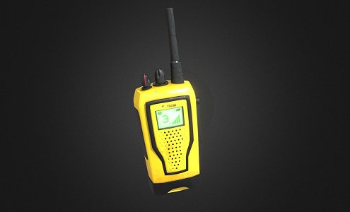 Modern intercom yellow intercom 3d model